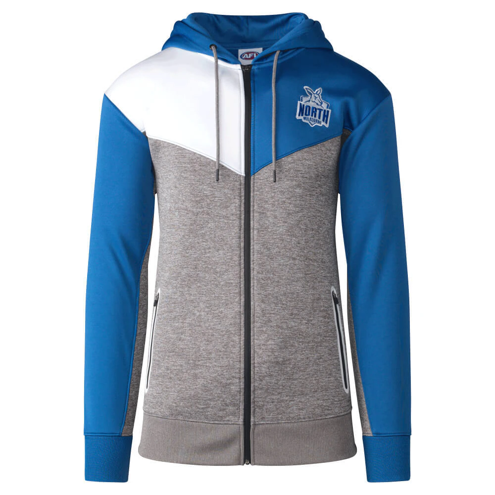 North Melbourne Kangaroos Mens Premium Zipped Hood