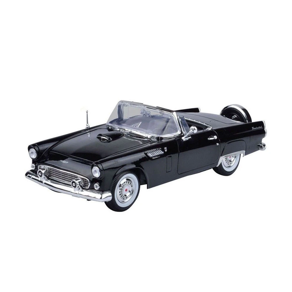 Motormax Licensed 1:18 Scale Ford Thunderbird 1956 Diecast Model Car Black