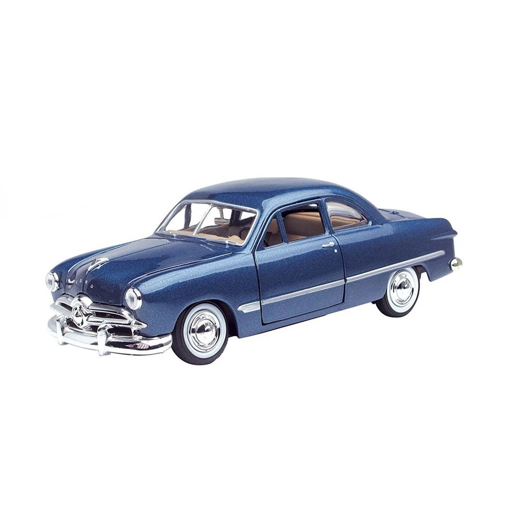 Motormax Licensed 1:24 Scale Ford Coupe 1949 Diecast Model Car Blue