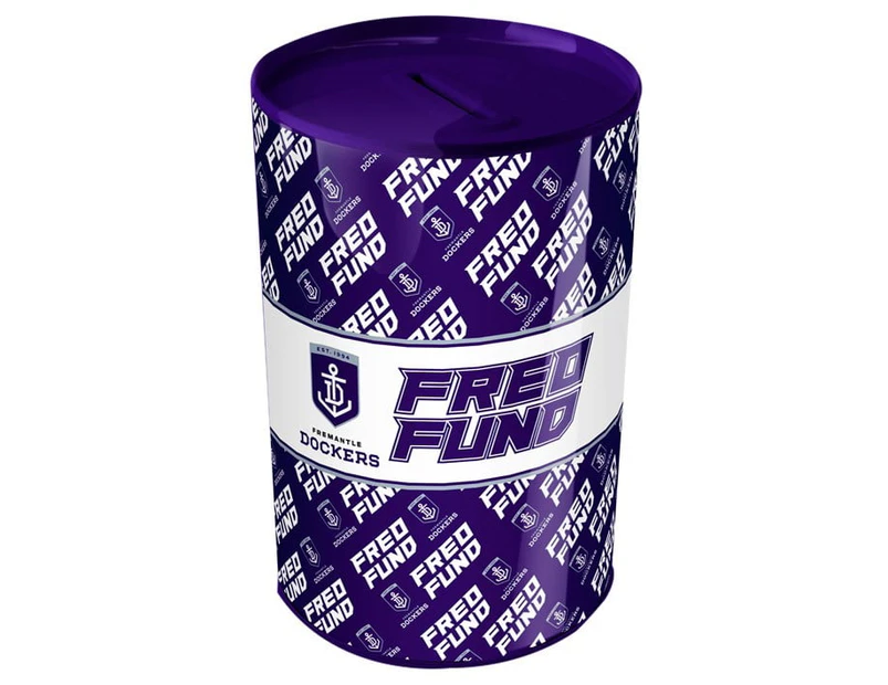 Fremantle Dockers AFL Tin Can Money Box