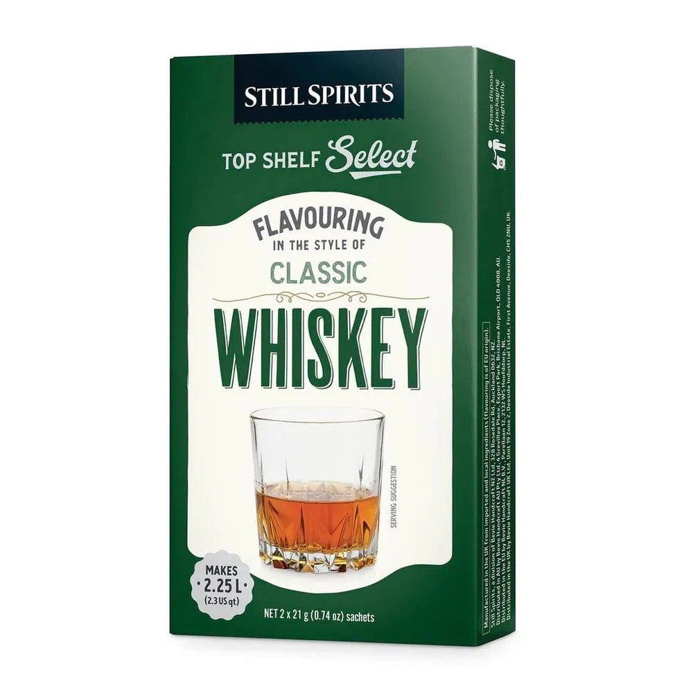 Top Shelf Select Whiskey Essence (2 x 1.125L Sachets)