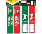 South Sydney Rabbitohs NRL Luggage Tags Sticker Decals