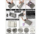 9 Set Travel Luggage Suitcase Organizer Packing Cubes Packing Organisers,Grey(Inclues one free Gift as seen on photo)