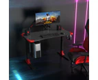 Flexi-Desk HA-119E Electric Sit/Stand Gaming Desk Carbon Fibre finish