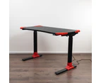 Flexi-Desk HA-119E Electric Sit/Stand Gaming Desk Carbon Fibre finish