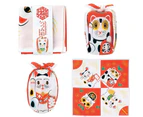 Musubi 48 Cochae Manekineko Red Furoshiki Wrapping Cloth