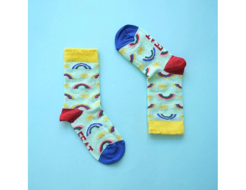 Kid's Rainbow socks (9 - 12 years) D