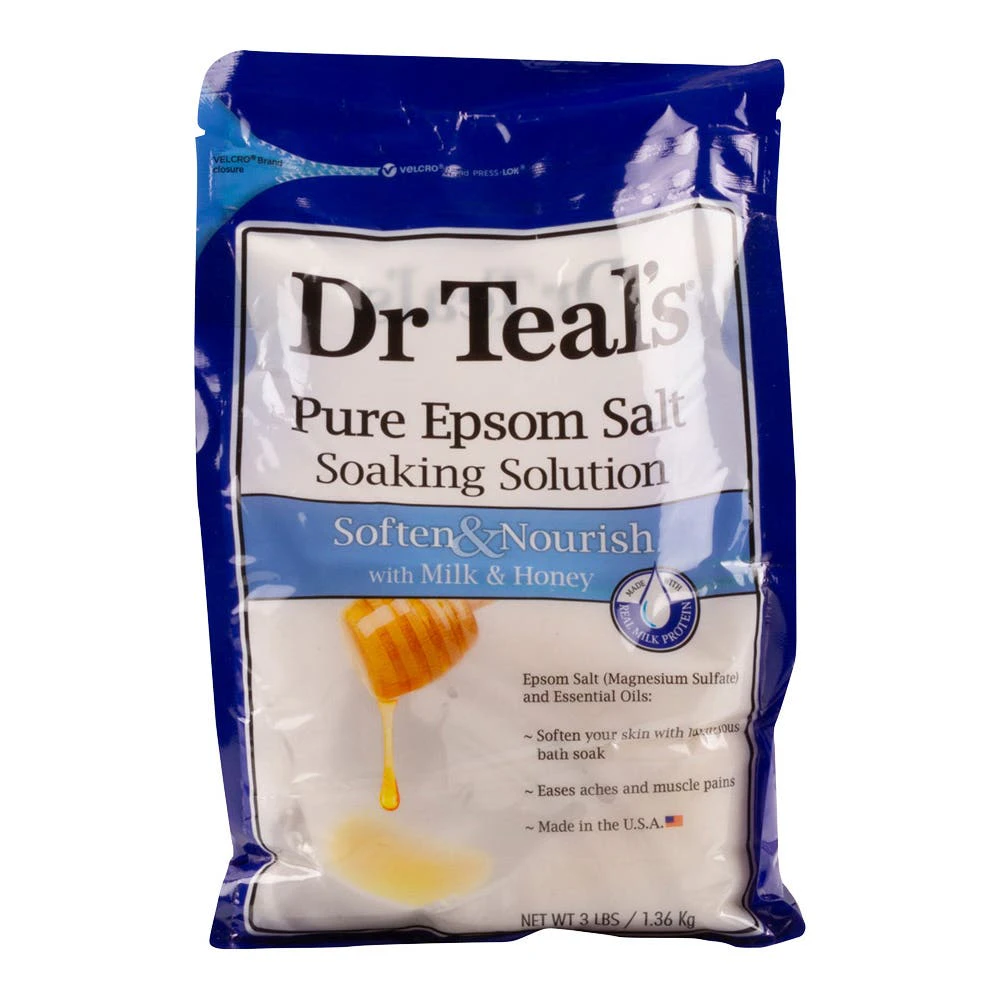 Dr Teals Epsom Salt Milk & Honey Soften & Nourish 1.36kg