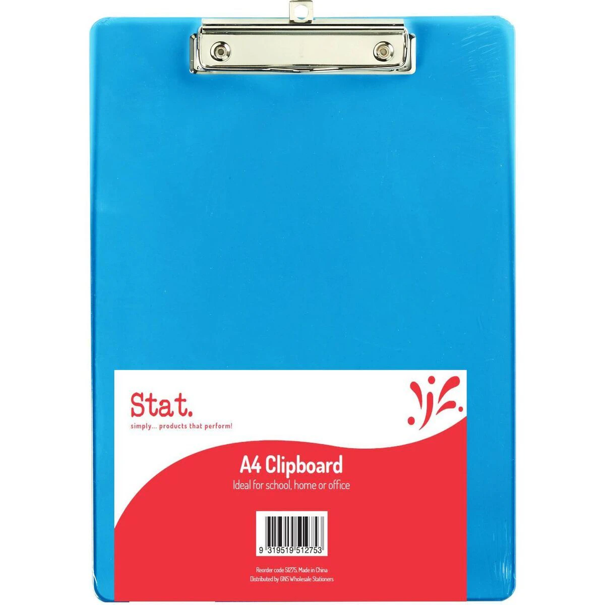 Stat Clipboard Acrylic A4 Blue