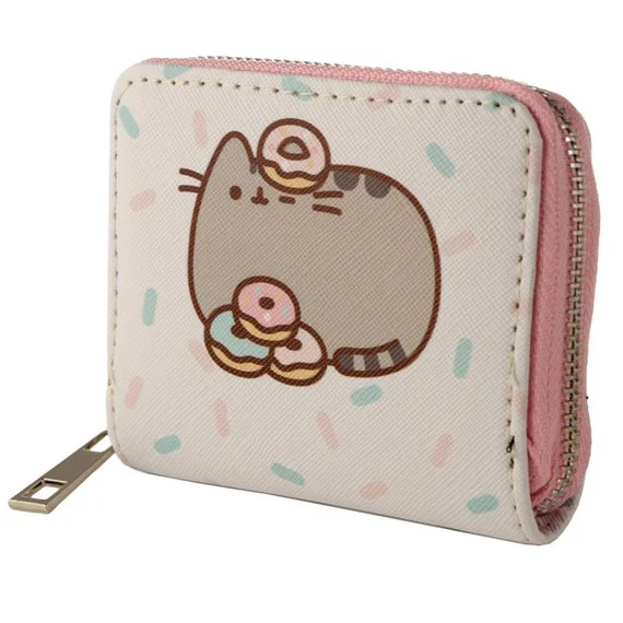 Pusheen The Cat Purse Foodie Design Coin Purse Donut (Pink)