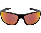 Mangrove Jacks Two Toes C3 Matte Black / Red Revo Polarised Lenses