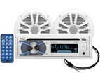 Boss MCK508WB.6 Marine Pack Bluetooth Receiver + Speakers + Ant