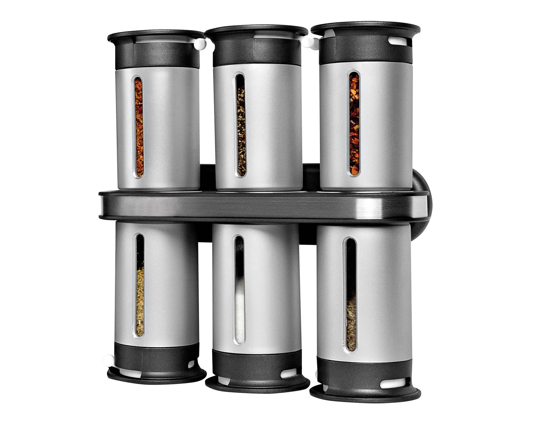 Magnetic spice stand 6 canisters