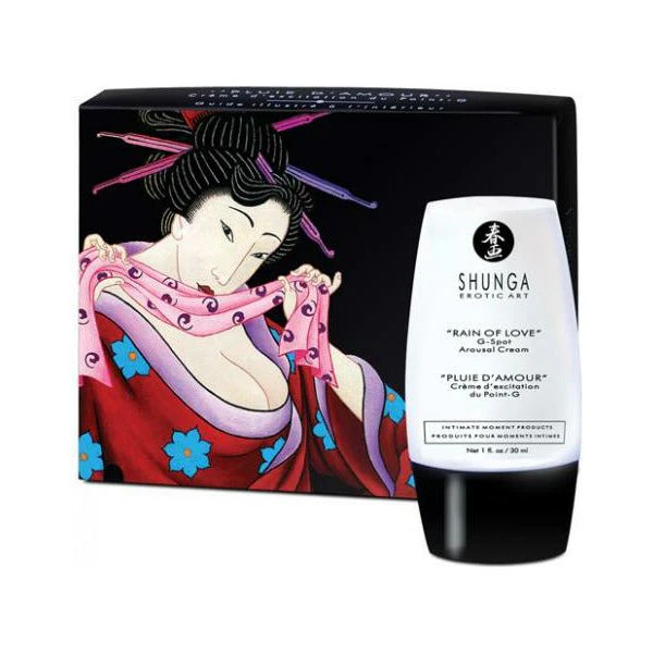 Introducing The Shunga Rain Of Love G Spot Arousal Cream 1oz: The Ultimate Sensation Enhancer For Intimate Pleasure