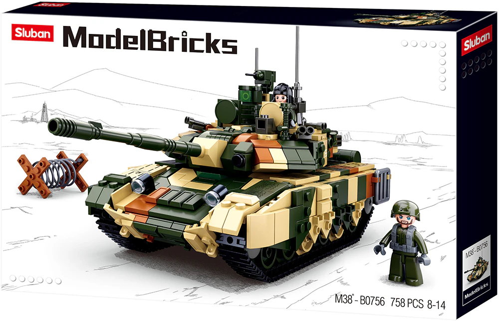 Sluban Large Battle Tank M38-B0756 758 peices