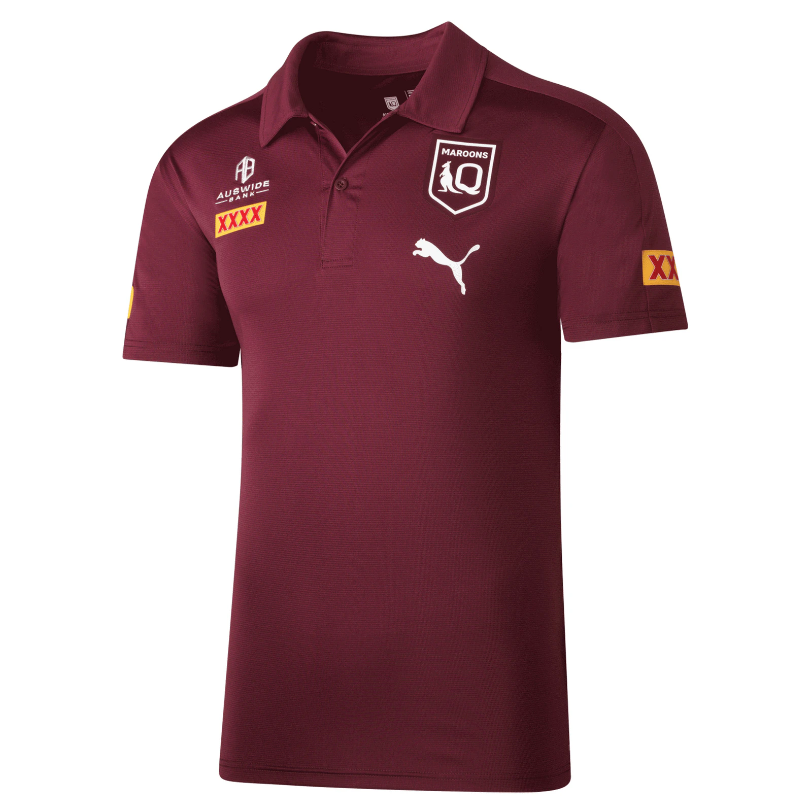 Queensland Maroons QLD Puma State of Origin Polo Burgundy Sizes S-5XL! T2