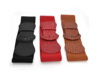 Womens Leather Waist Belt - Red