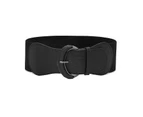 Womens Leather Waist Belt - Red