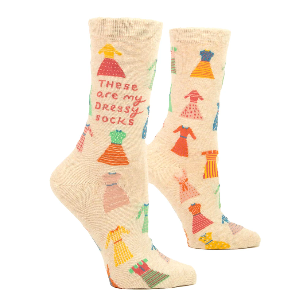 Blue Q Womens Crew Socks - These Are My Dressy Socks - N/A