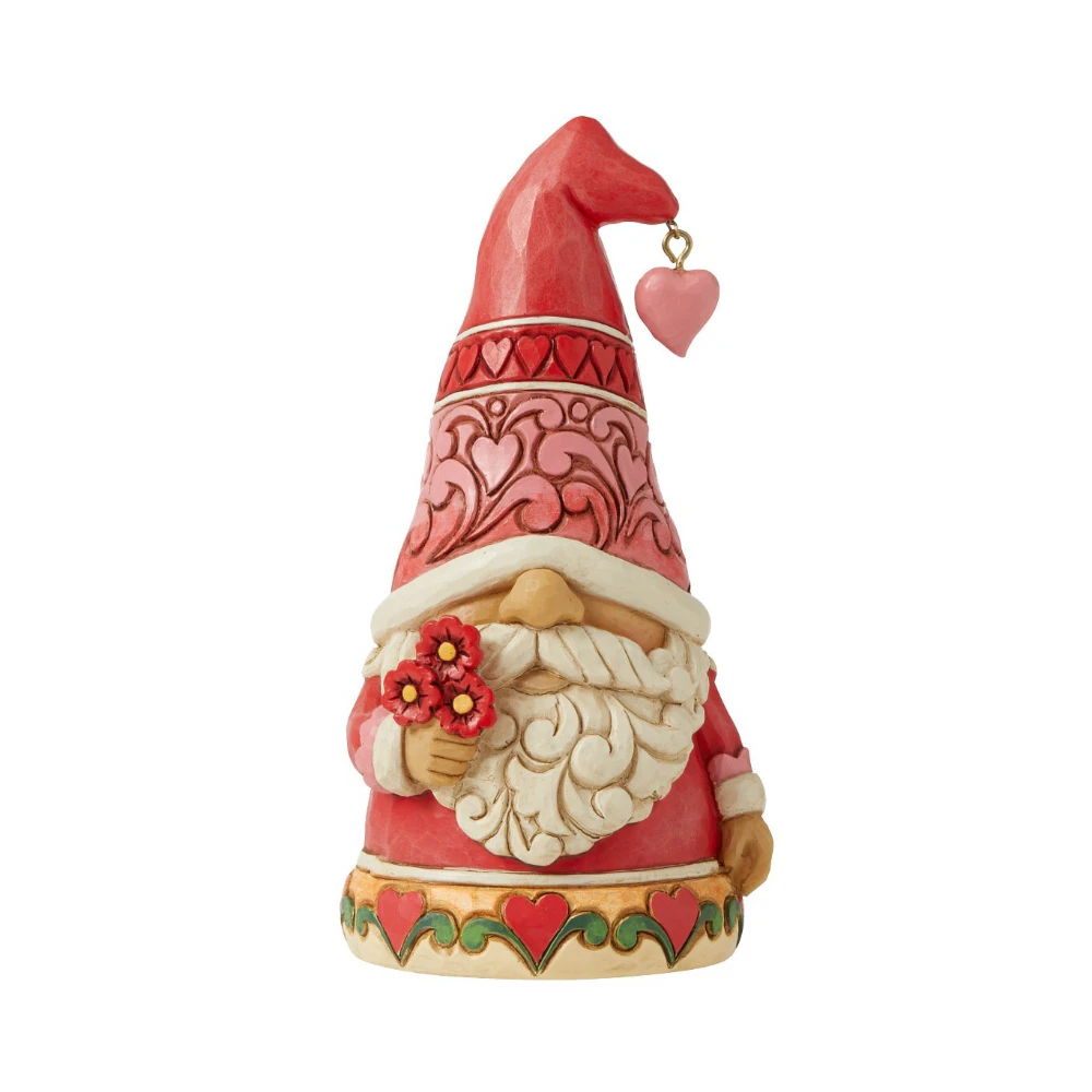 Heartwood Creek Jim Shore Love Gnome With Red Hearts Hat