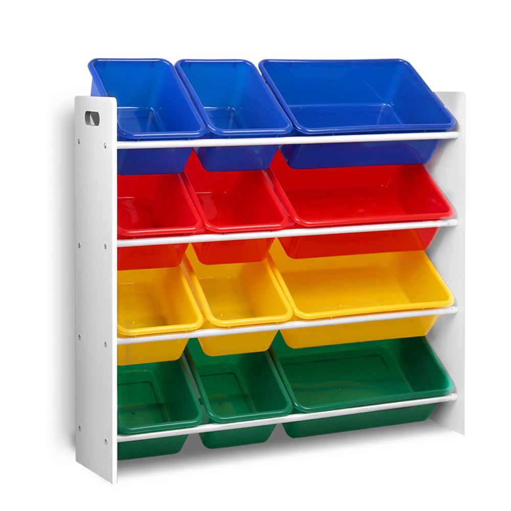 Kids Toy Organiser  Shelf Storage Rack - 12 Bins