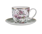 Ashdene Chinoiserie - White Cup and Saucer