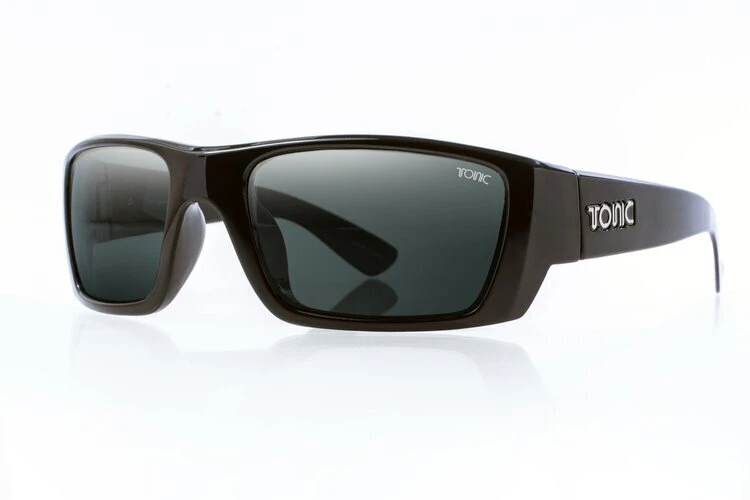 Tonic Rise TRISBLKGLGREYG2 Matte Black / Grey Polarised Photochromic Lenses