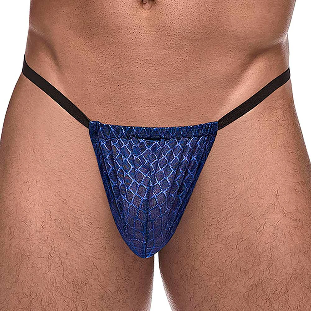 Male Power Diamond Mesh Posting Strap 450-264 Navy