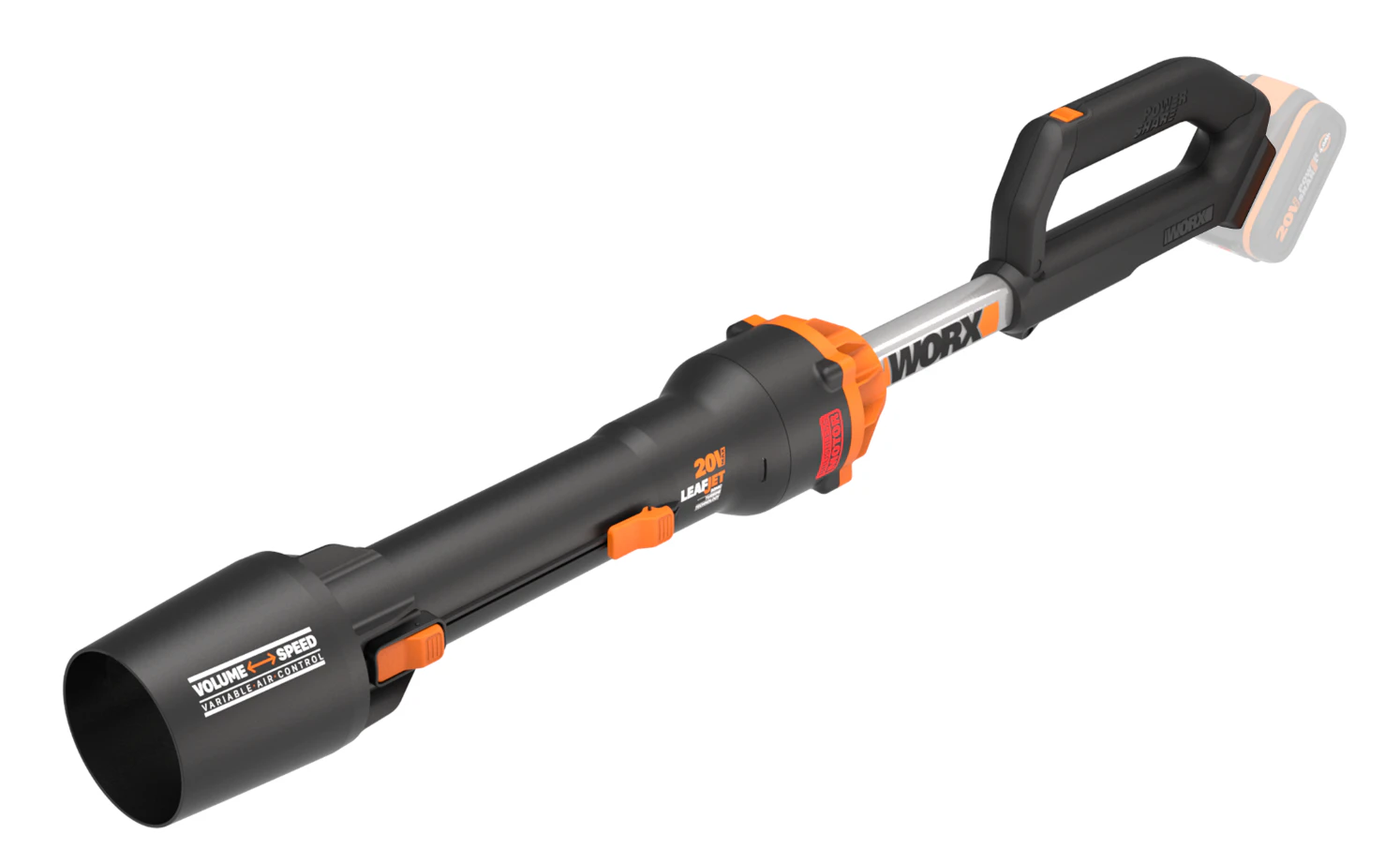 WORX 20V Cordless Brushless LEAFJET Blower Skin (POWERSHARE Battery / Charger not incl.) - WG543E.9