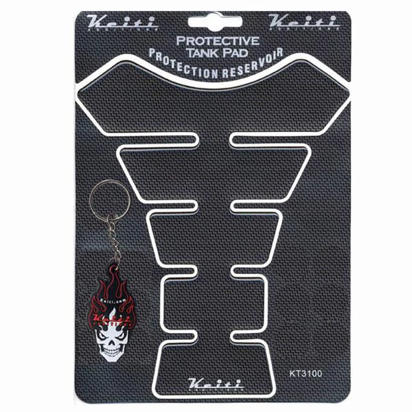 Keiti Motorcycle Tank Pad Carbon Dark