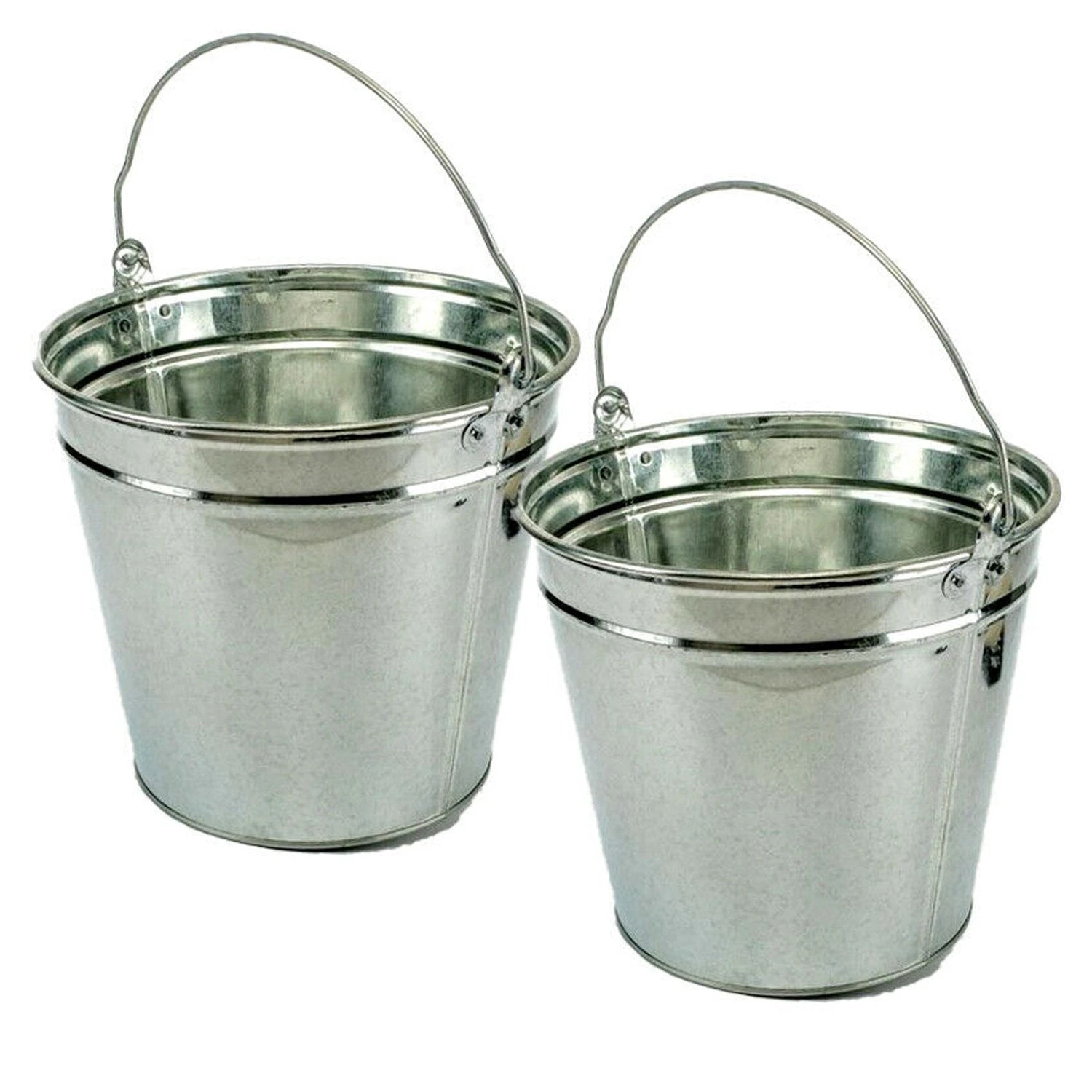 Metal Pail Bucket Wedding Outdoor Event Decor 12L - 2pcs