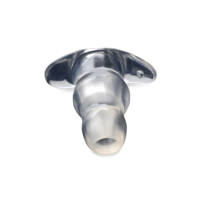 Clear View Hollow Anal Plug Medium - Clear