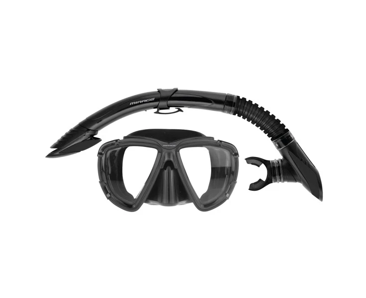 Platinum Adult Mask & Snorkel Set (Black)