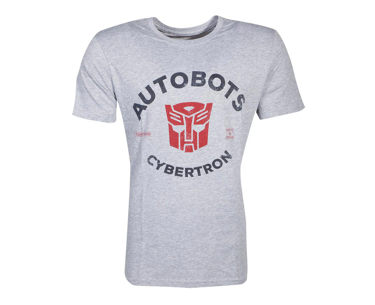 Hasbro - Transformers Autobots Cybertron Men's X-Large T-Shirt - Grey