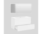 Bathroom Vanity Set Wall Sink Cabinet With Basin And Mirror Furniture White