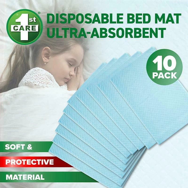 10x Disposable Bed Mat Urinary Incontinence Underpads Ultra Absorbent 60x90cm