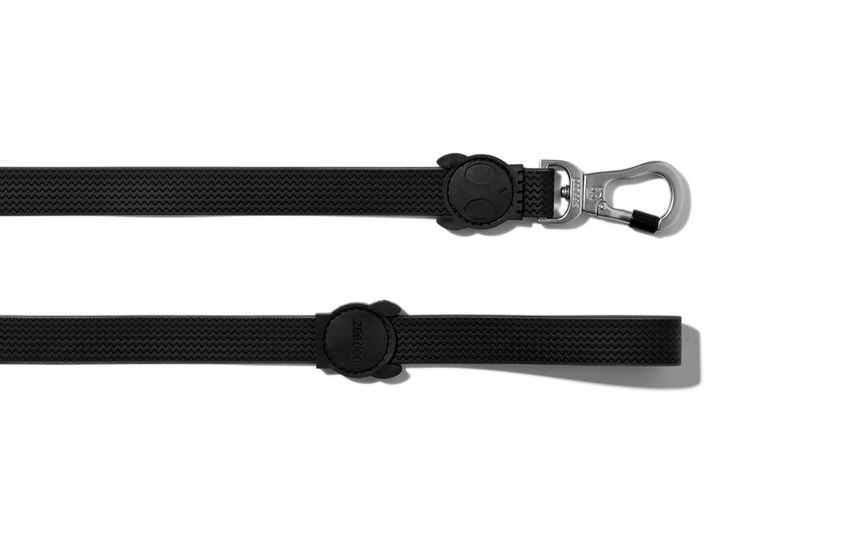 Zee Dog Neopro Adjustable Easy To Clean Dog Leash Black Small