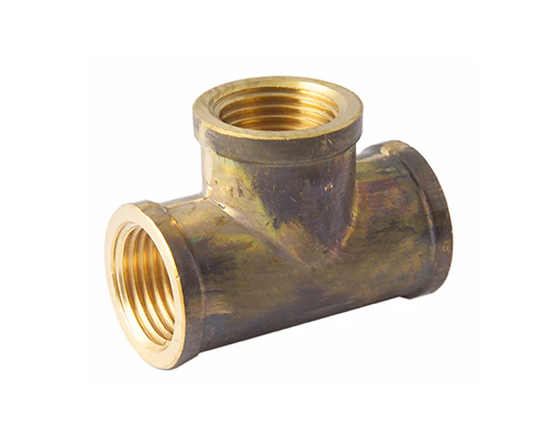 Brass Tee Female/ Female Threaded BSP 15mm (1/2 Inch)