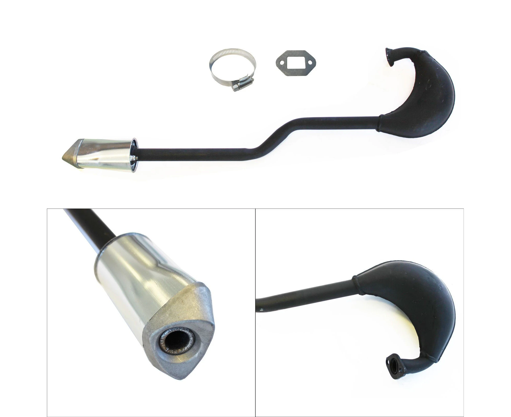 2019 NEW 80CC MOTORISED BIKE PUSH BIKE SNAKE SHAPE EXHAUST PIPE MUFFLER PART