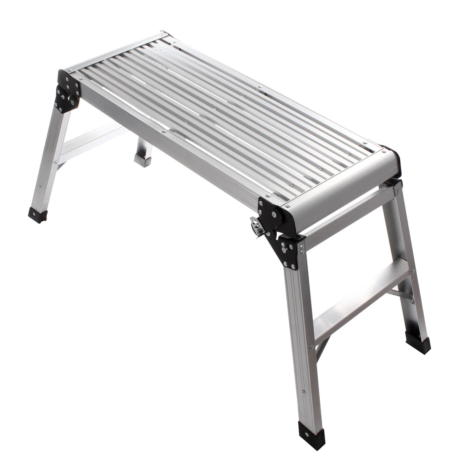 Ladder Work Platform Aluminium Bench Folding Elevated Step Metal Painting Car