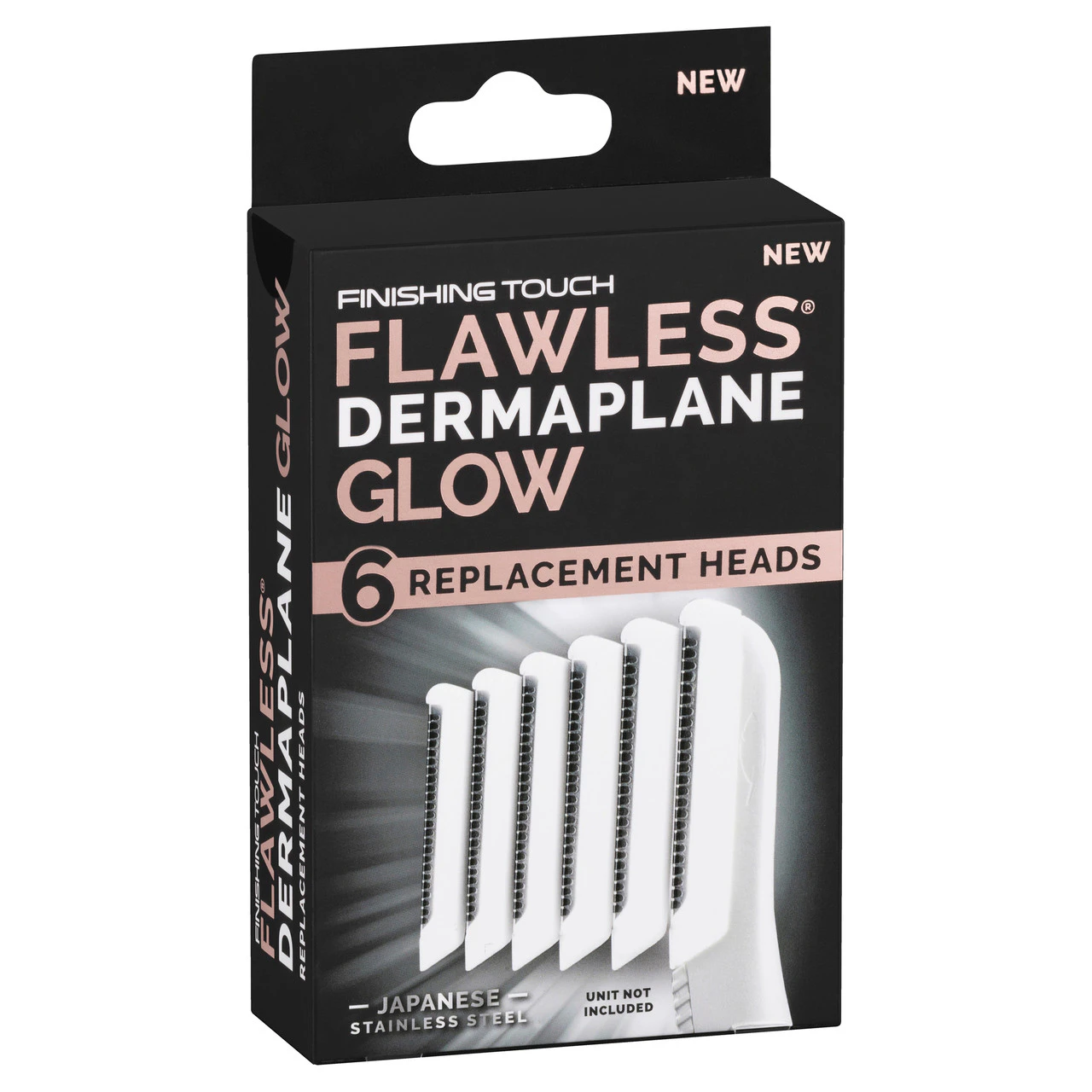 Finishing Touch Flawless Dermaplane Glow Replacement Heads 6 Pack