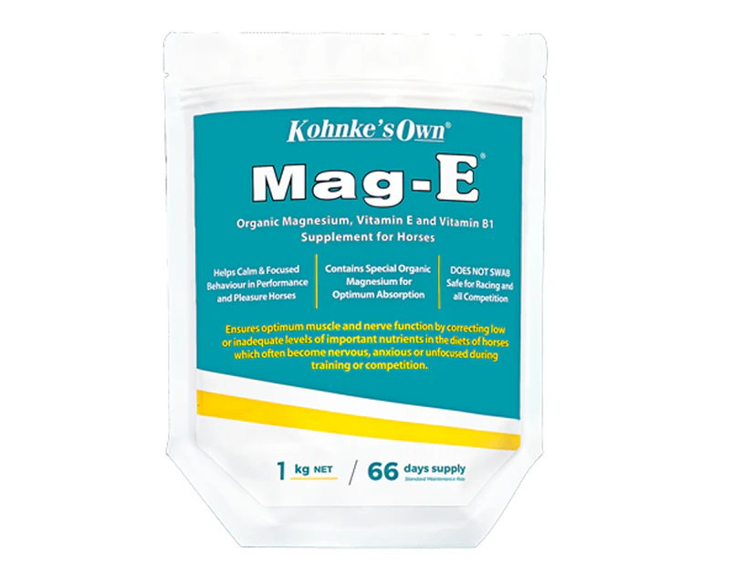 Kohnkes Own Mag-E Magnesium Vitamin E & B1 Horse Supplement 1kg