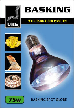 URS 75 Watt Basking Spot Globe UVA Daylight Bulb for Reptiles, Snakes, Lizards