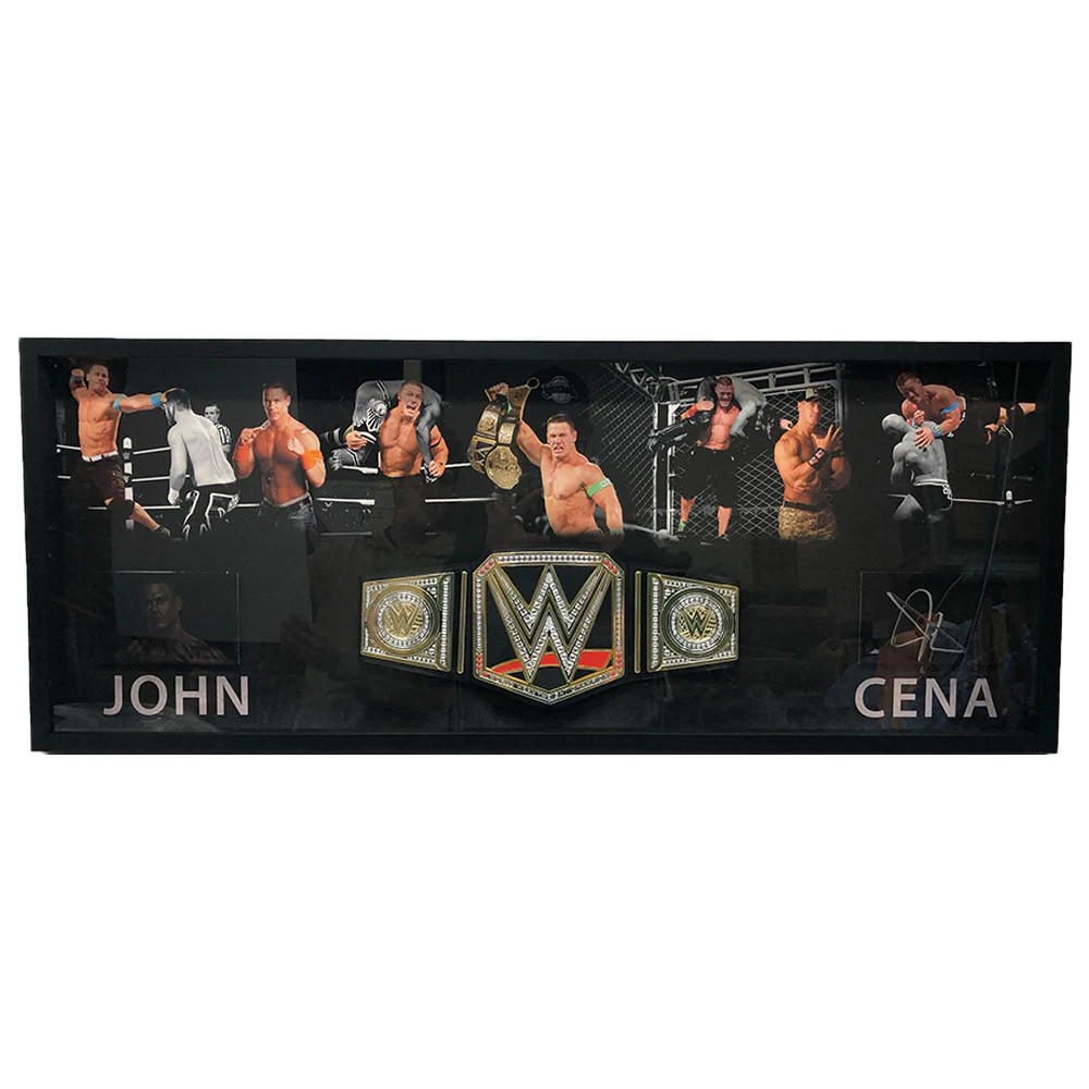 John Cena - Signed & Framed WWE Title Belt