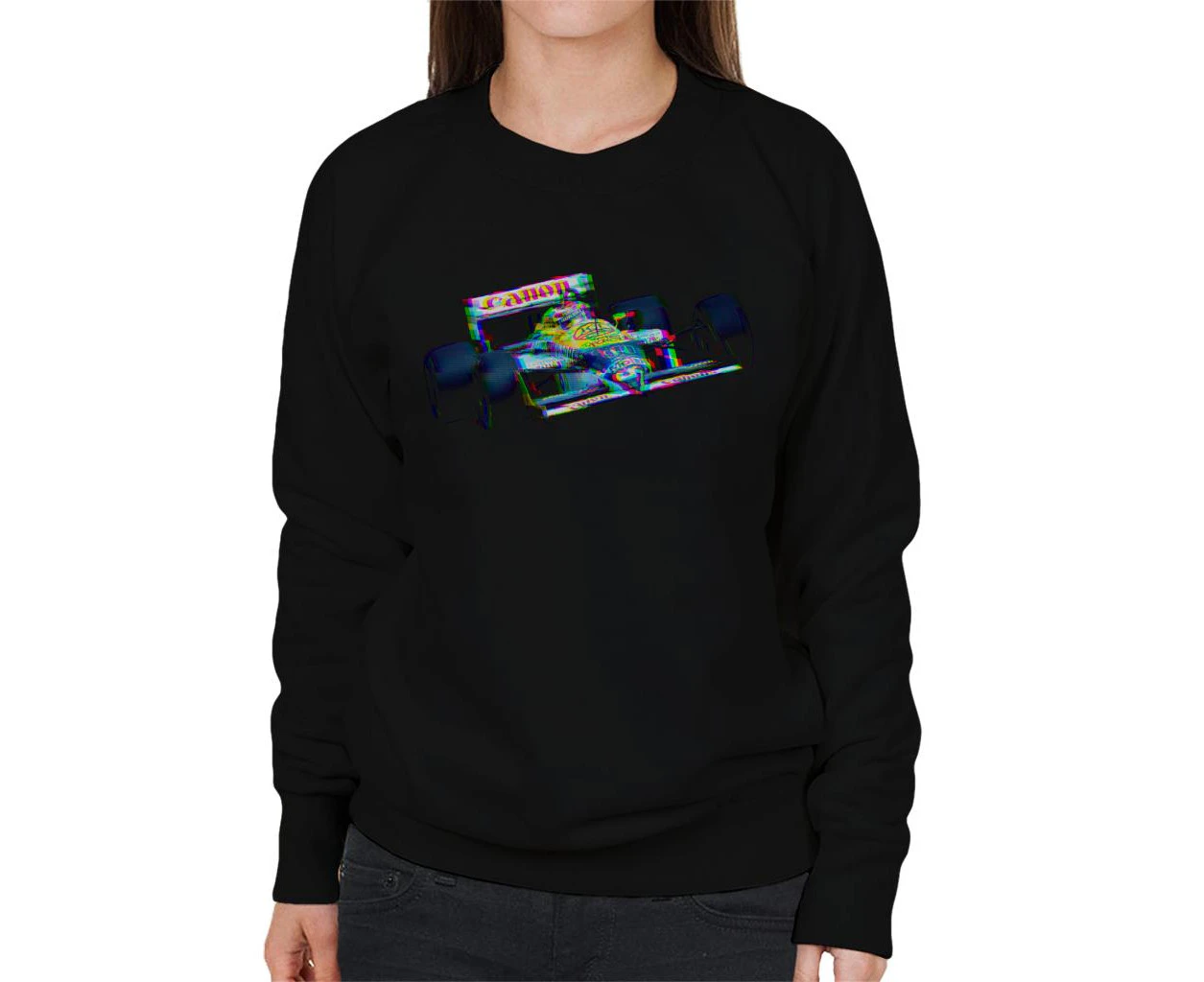 Nelson Piquet Williams FW11B Belgian GP Women's Sweatshirt - Black