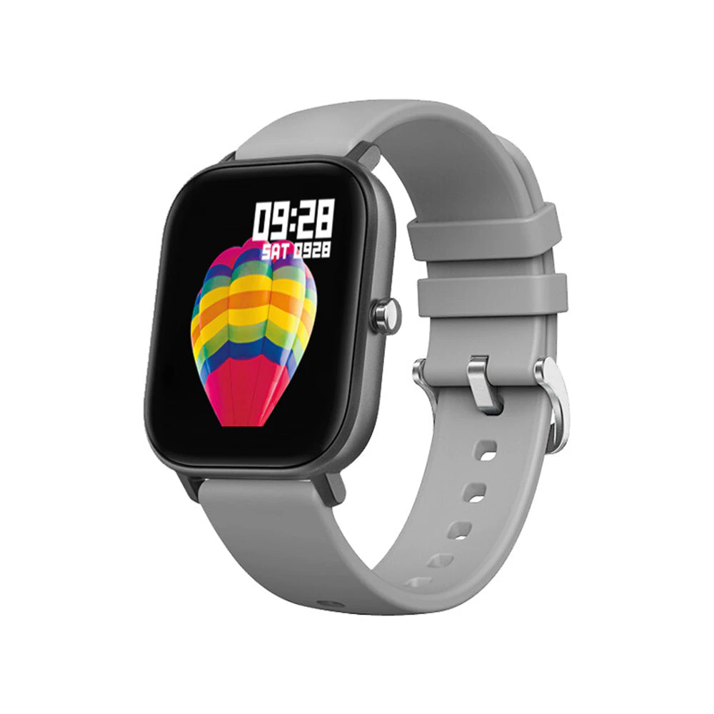 Smart Bracelet Fitness Tracker and BP Monitor- USB Charging - Gray