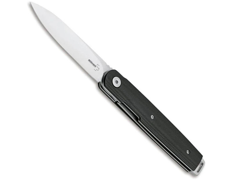 Boker Plus LRF Liner Lock Folding Knife | Black / Satin