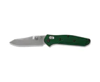 Benchmade Mini Osborne AXIS Lock Folding Knife | Green / Satin