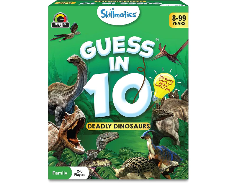 Skillmatics Guess in 10 Deadly Dinosaurs Kids/Childrens Interactive Toy 8+