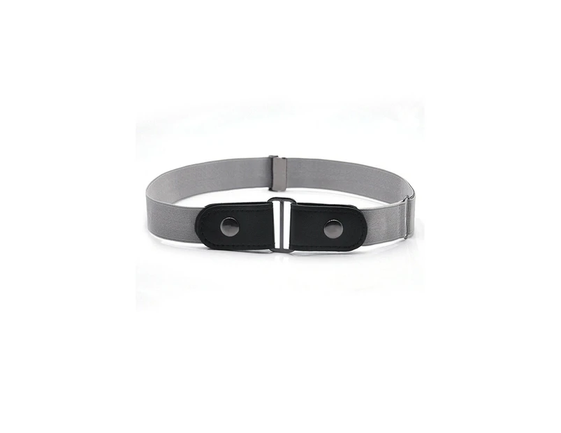 Women Invisible Elastic Buckle-Free Belt - Gray